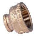 1 1/2" x 3/4" Lead Free Reducing Brass Coupling