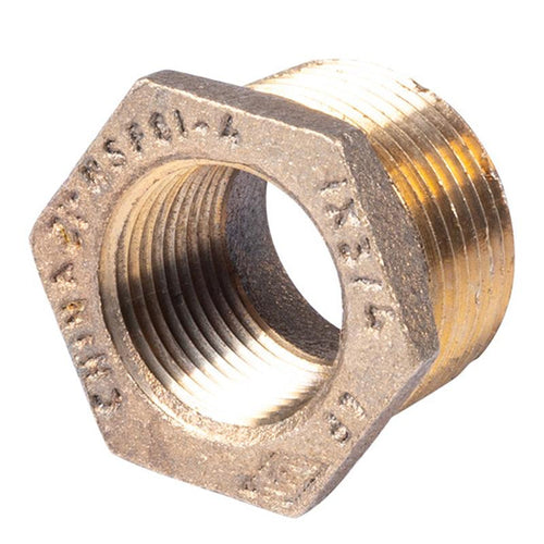 1" x 3/4" Lead Free Brass Bushing