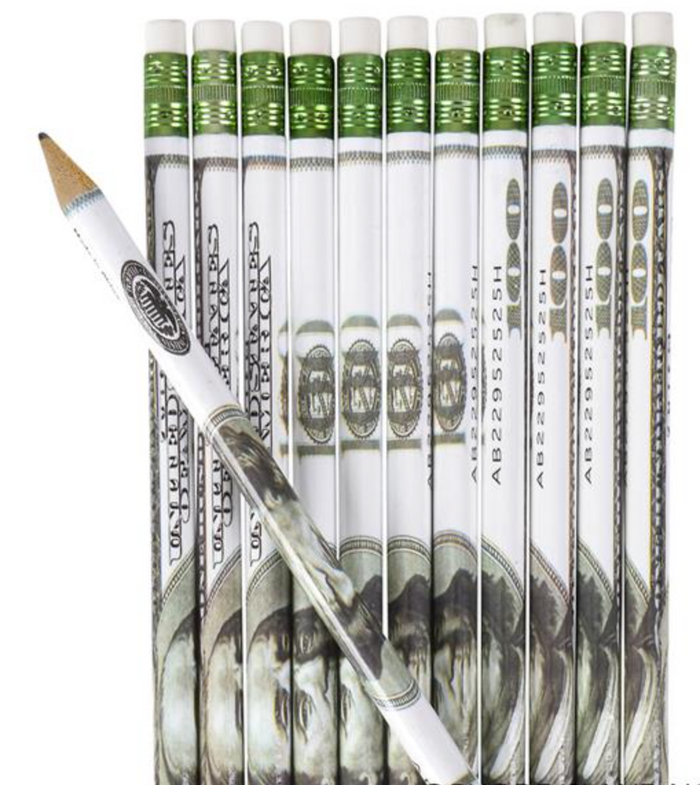 $100.00 BILL PENCILS (72 per unit), #1198 (C-3)