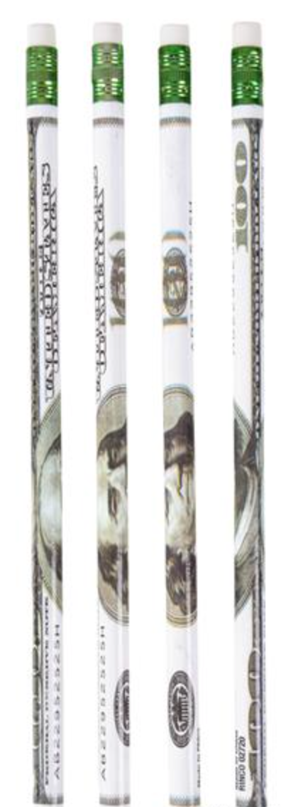 $100.00 BILL PENCILS (72 per unit), #1198 (C-3)