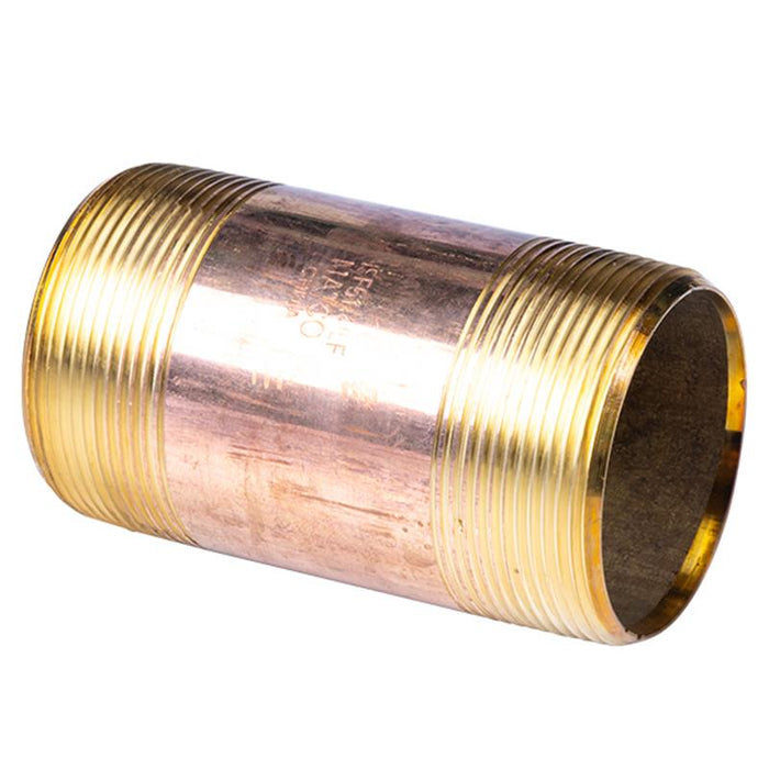2" x 4" Lead Free Brass Nipple