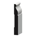 4-1/4″ Primed MDF Colonial Base Moulding Base MDF Novo Building Products