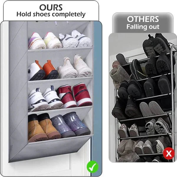 4 Compartments Over The Door Hanging Organizer.