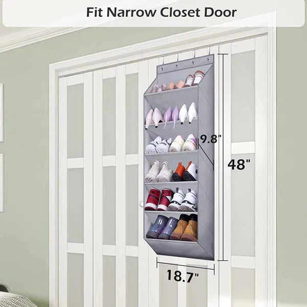 4 Compartments Over The Door Hanging Organizer.