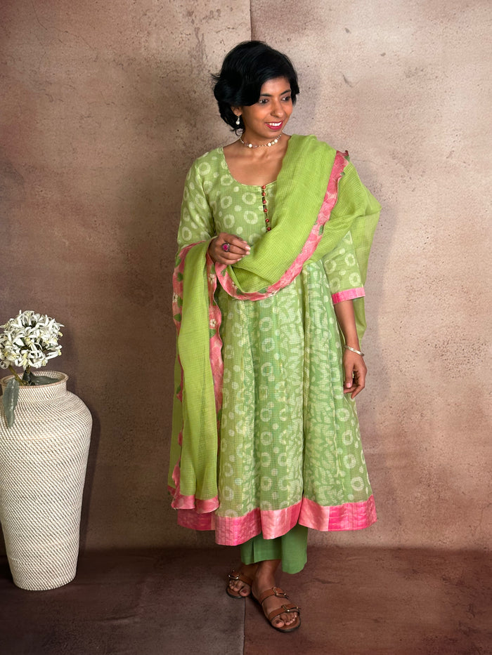 Green Kota Kalidar Set