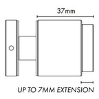 Adjustable Glass Standoff - 38mm Diameter Cap with 30mm Body - Image 7