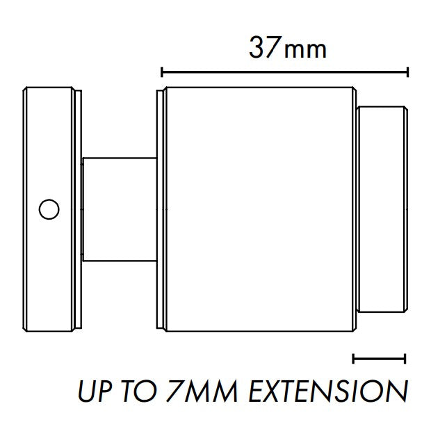 Adjustable Glass Standoff - 38mm Diameter Cap with 30mm Body - Image 7