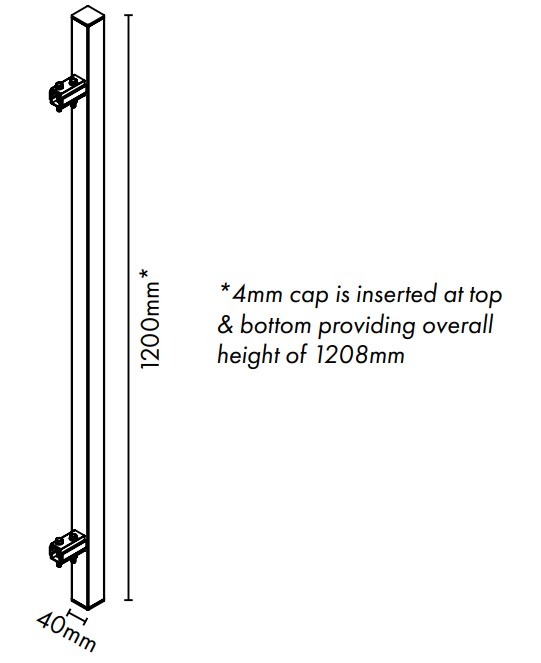 Aluminium BLADE - 1200H GATE CONVERTER - BLACK - Image 2
