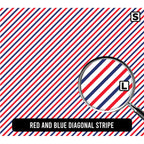 Red and Blue Diagonal Stripe