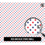 Red and Blue Stars Small