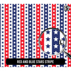 Red and Blue Stars Stripe