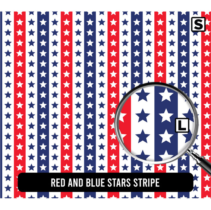 Red and Blue Stars Stripe