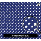 White Stars on Blue