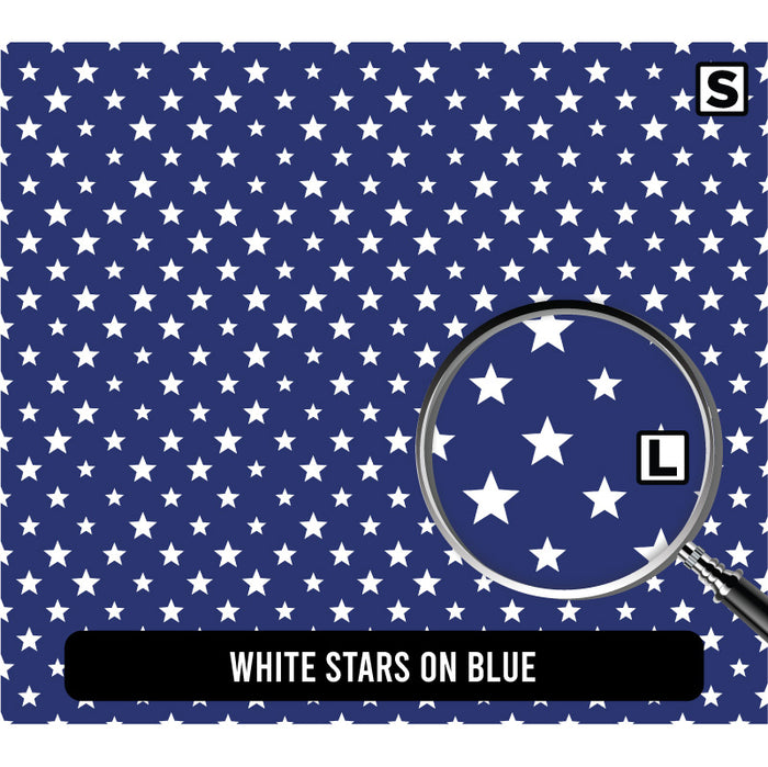 White Stars on Blue