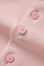 Atica Peach Dress Collar Short Sleeve Cotton Stretch Performance Polo Shirt