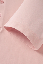 Atica Peach Dress Collar Short Sleeve Cotton Stretch Performance Polo Shirt