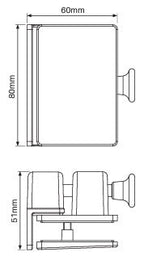 Atlantic - Glass to Wall / Post Pool Fence Latch - Matt Black powder coated - Image 2