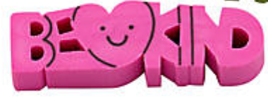 "Be Kind" Word Erasers (24 per unit) #13953043, F-28