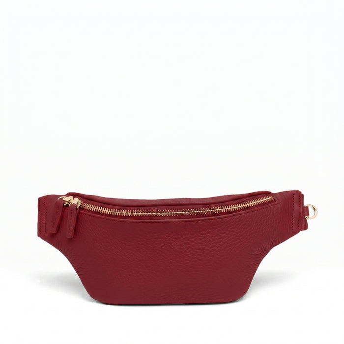 Blake Slim Belt Bag Garnet Red