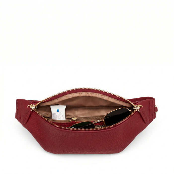 Blake Slim Belt Bag Garnet Red