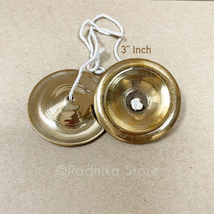 Brass Kartals With High Shine Finish - Hand Cymbals - Choose - 2.5-3-3.5 Inch-
