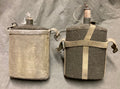 British P37 WWII Canteen with Carrier – Wool-Covered, Bucket or Strap Style Surplus