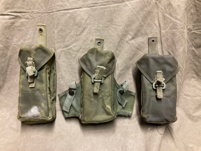 Canadian Forces P82 Magazine Pouches – 1980s-90s Surplus Web Gear, C1 & C7 Variants