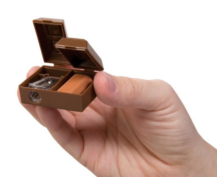 Chocolate Bar Pencil Sharpeners with Scented Erasers #70469, G-24