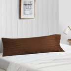 Chocolate stripe 20x54 Body Pillow covers