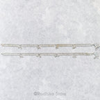 Chum Chum Circles of Love - Set of 2 - Silver Anklets