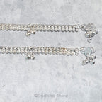 Chum Chum Circles of Love - Set of 2 - Silver Anklets