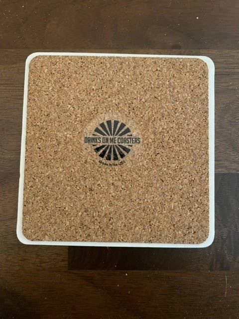 Drinks on Me Coasters Cork Coaster