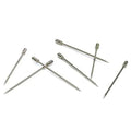 3 1/4", 18/8 Stainless Steel 16 pack of cocktail picks on white background.