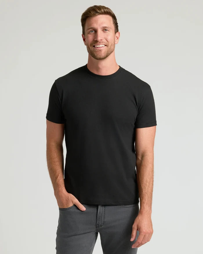 Man wearing Woodland Shades Crew Neck 6-Pack t-shirt.