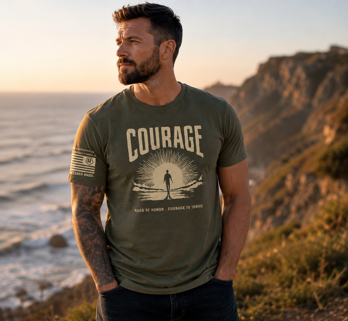 Courage T-Shirt | Courage to Thrive™ x Rags of Honor