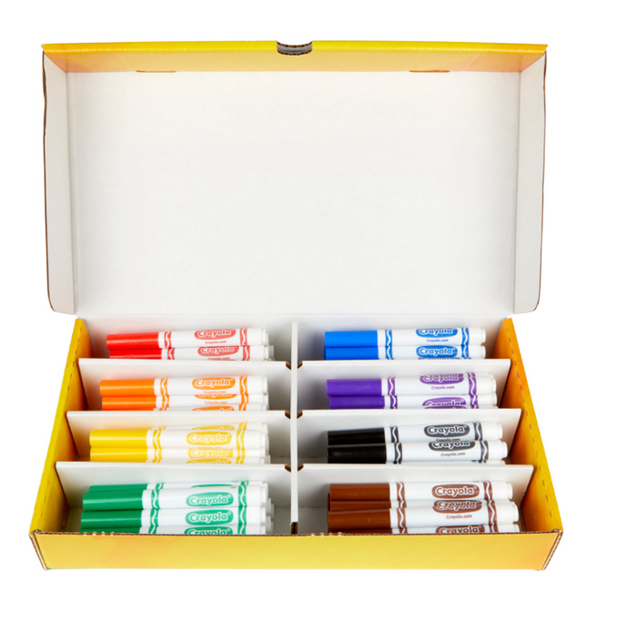 Crayola Classroom Set Broad Line Art Markers, Teacher Supplies, 80 Count #58-7780