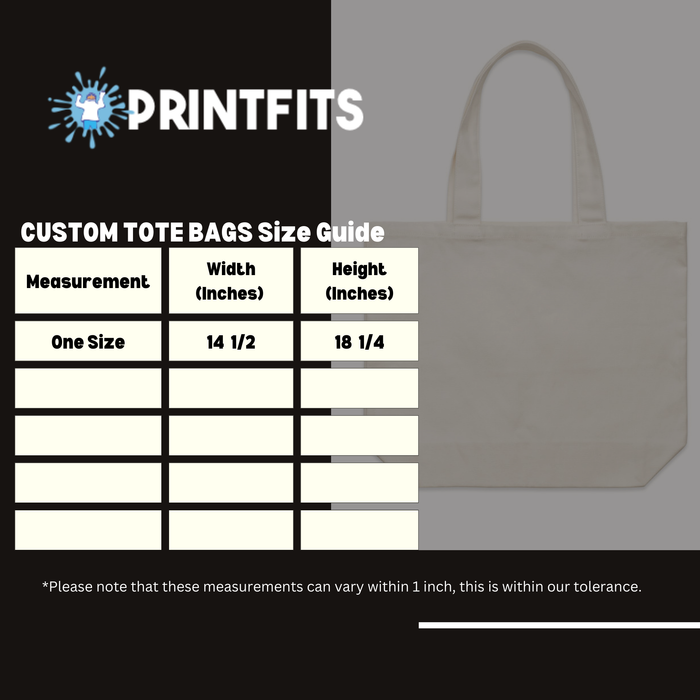 CUSTOM LARGE TOTE BAGS