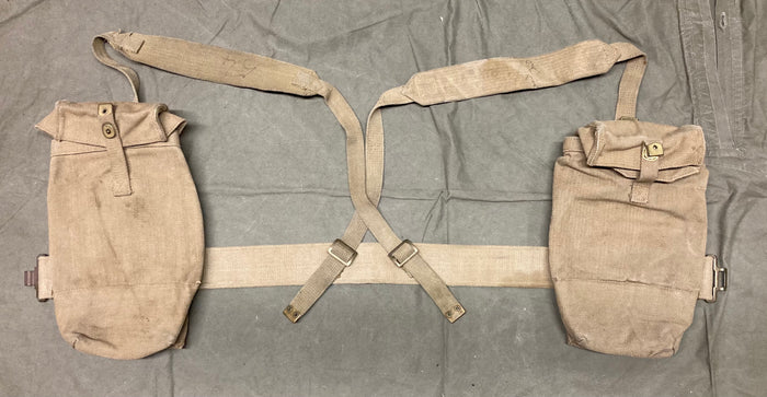 Danish M/45-50 Web Equipment Set – Cold War Era, British-Influenced Design, Used Good