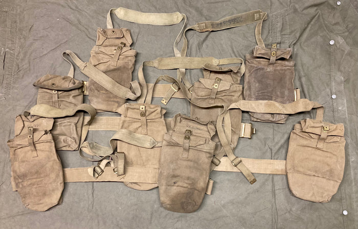 Danish M/45-50 Web Equipment Set – Cold War Era, British-Influenced Design, Used Good
