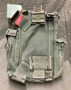 Danish Military PRC-26 Radio Pouch – Canvas or Rubberized Nylon, Belt & Backpack Carry, Cold War