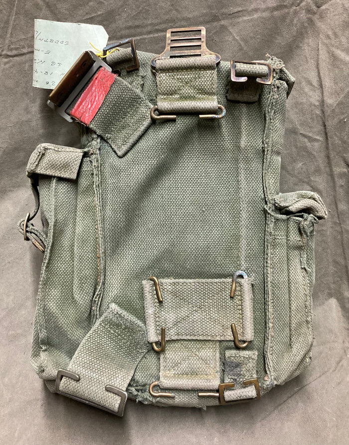Danish Military PRC-26 Radio Pouch – Canvas or Rubberized Nylon, Belt & Backpack Carry, Cold War