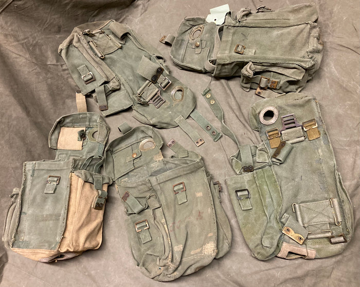 Danish Military PRC-26 Radio Pouch – Canvas or Rubberized Nylon, Belt & Backpack Carry, Cold War