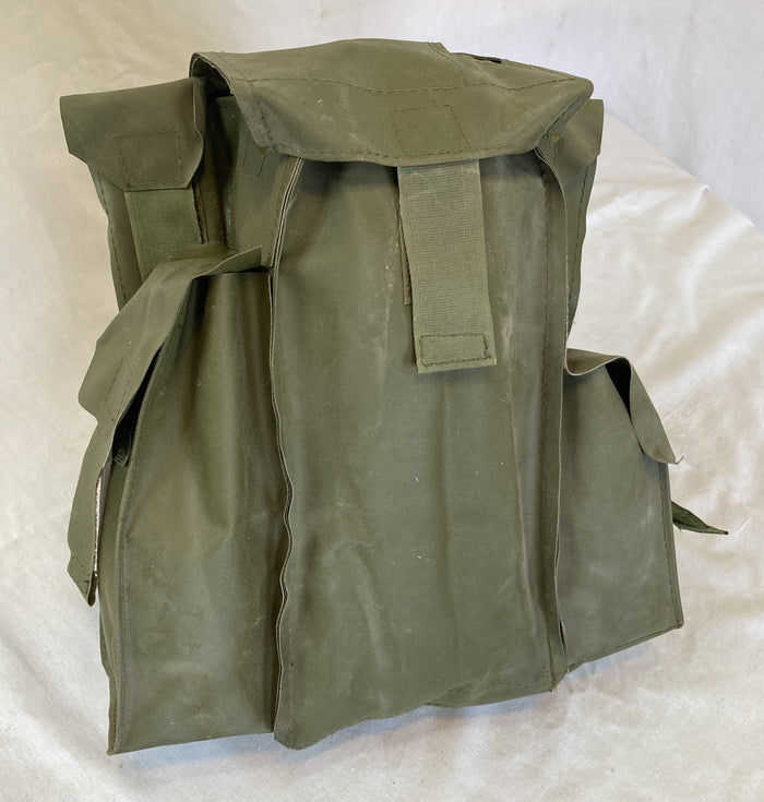 Danish Military PRC-26 Radio Pouch – Canvas or Rubberized Nylon, Belt & Backpack Carry, Cold War