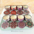 Decorative Miniature Soy Candle Tins With Lids - Set of 8 - Set C