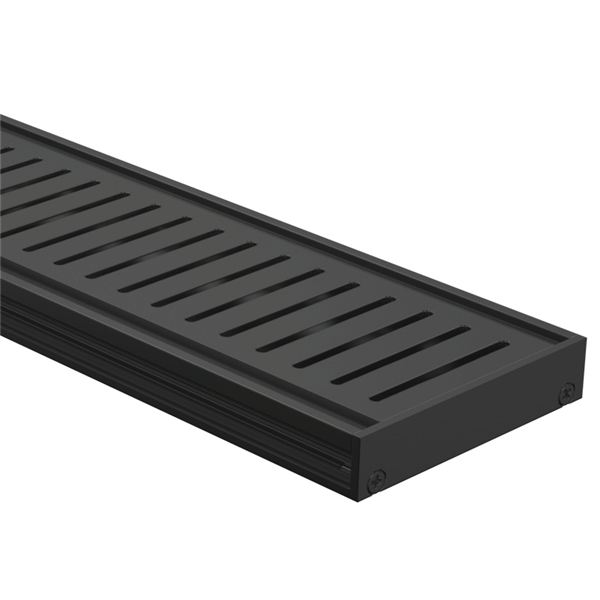 Drainlab - Linear Drain Slotted Grate - 1200mmL x 20mmH - Black - Image 1