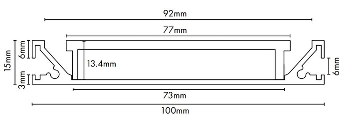 Drainlab - Linear Drain Slotted Grate - 3600mmL x 15mmH - Black - Image 2