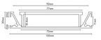 Drainlab - Linear Drain Slotted Grate - 1200mmL x 20mmH - Satin Silver - Image 2