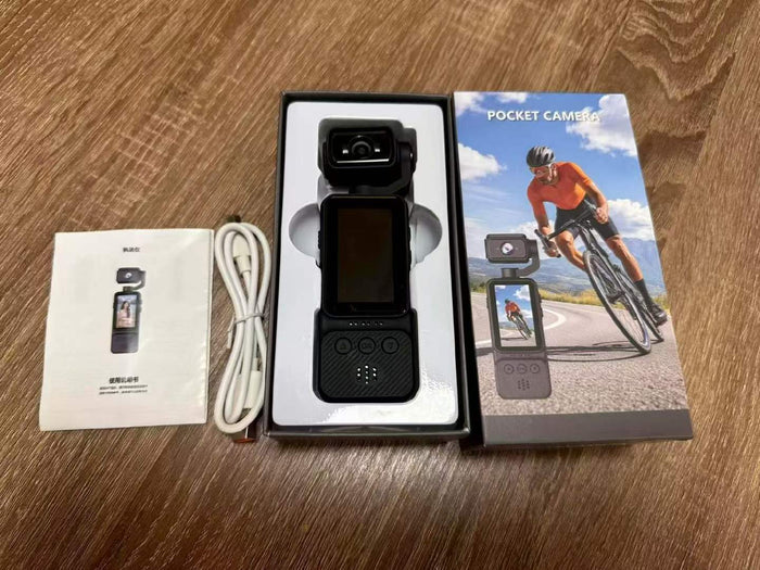 DV08 Pocket Action Camera with 270° Rotating Lens & Back Clip