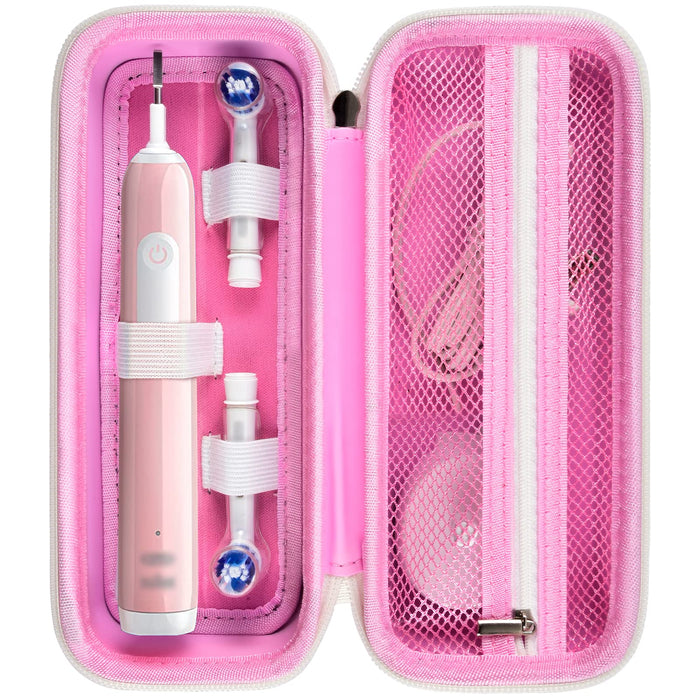 Oral-B & Sonicare Toothbrush Travel Case – Regular Size / Pink – protective case product view