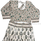 Elegant Vrinda Kund Lotus -Cotton - Screen Print-Gopi Skirt - 10 Meter- Best Twirling